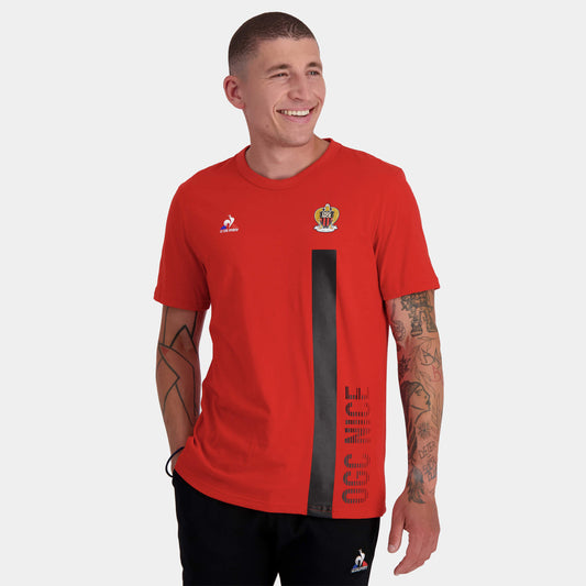 Tricou Le Coq Sportif OGC Nice Roșu Bărbați