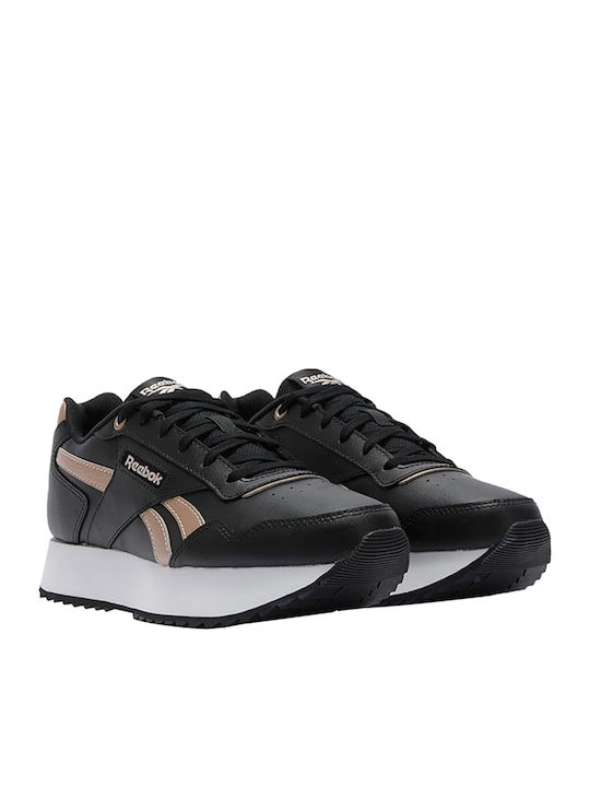 Reebok Sneakers Negri cu Detalii Bej și Talpă Contrastantă