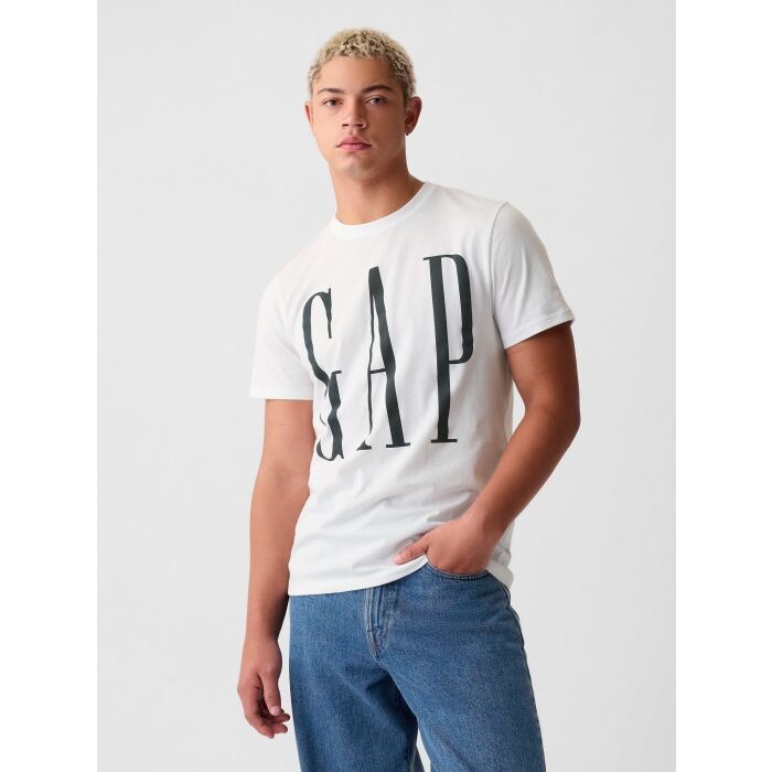 Tricou GAP Bărbați Alb cu Logo