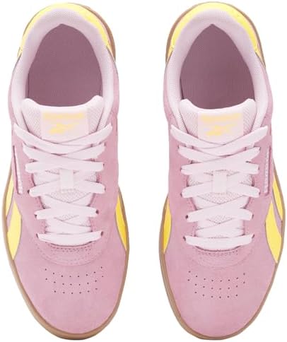 Sneakers Reebok Platform Roz cu Galben Femei – Piele Naturală & Material Sintetic