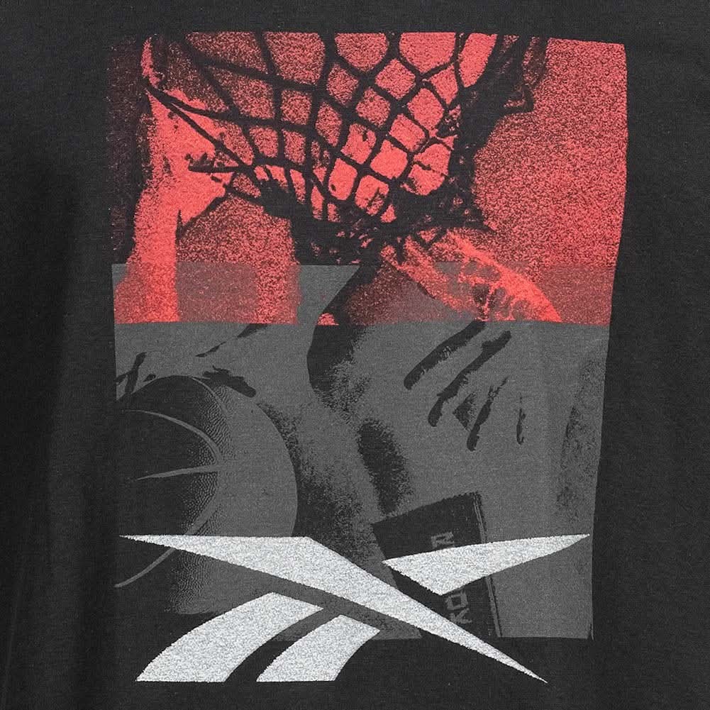 Tricou Reebok Bărbați Negru cu Imprimeu Grafic