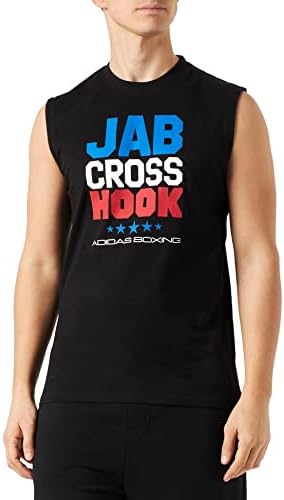 Maiou Adidas Boxing Jab Cross Hook Negru