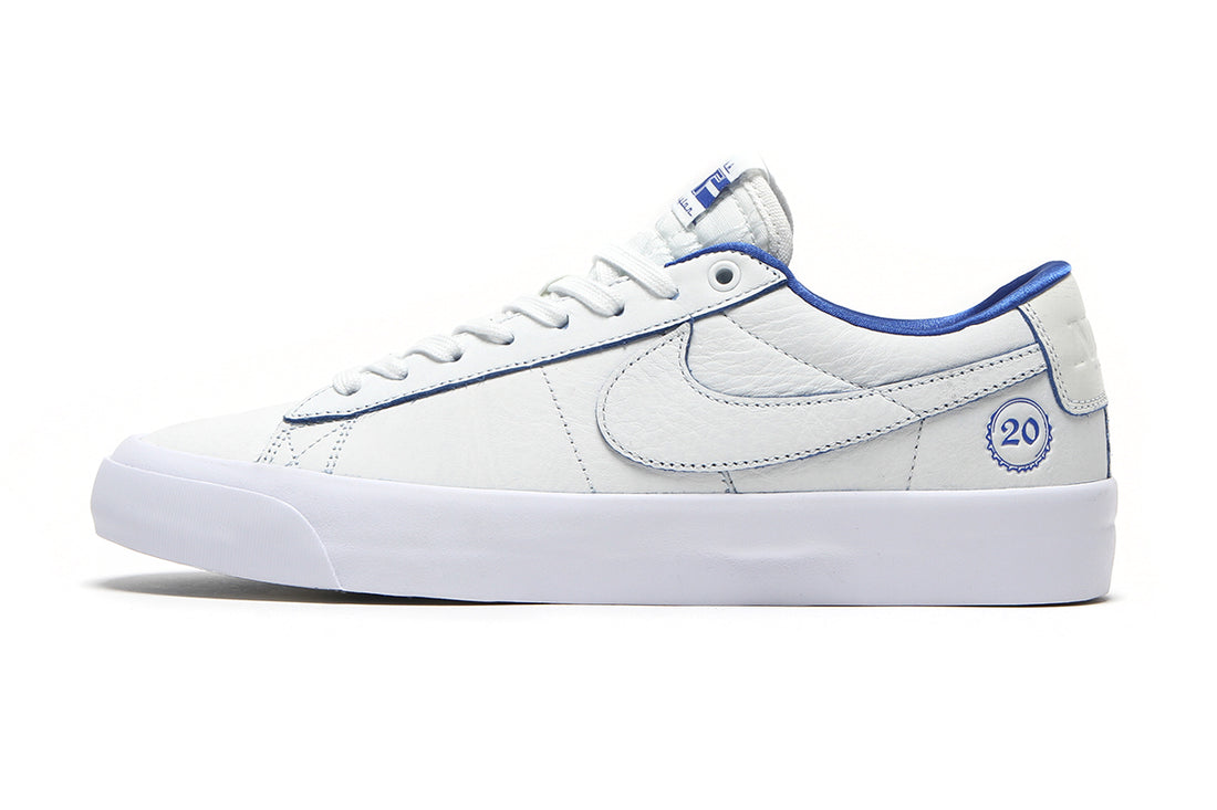 Sneakers Nike Blazer Low GT Alb-Albastru Unisex din Piele Naturală