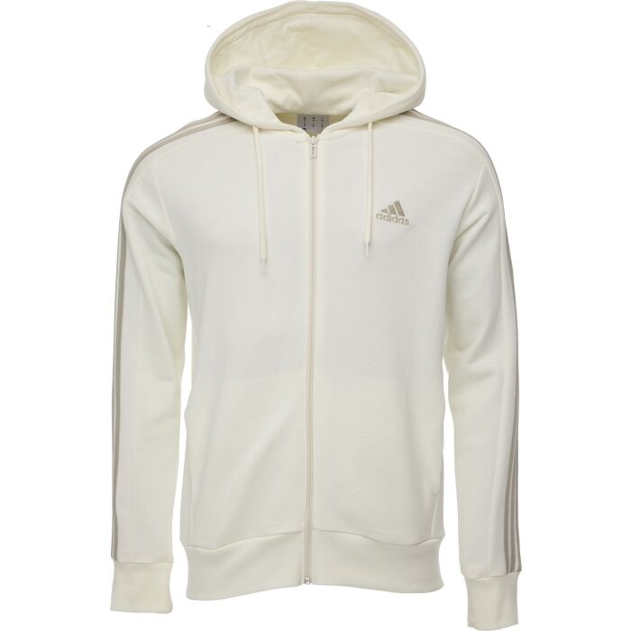 Hanorac Adidas Bărbați Crem cu Fermoar și Glugă