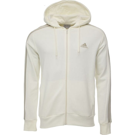 Hanorac Adidas Bărbați Crem cu Fermoar și Glugă
