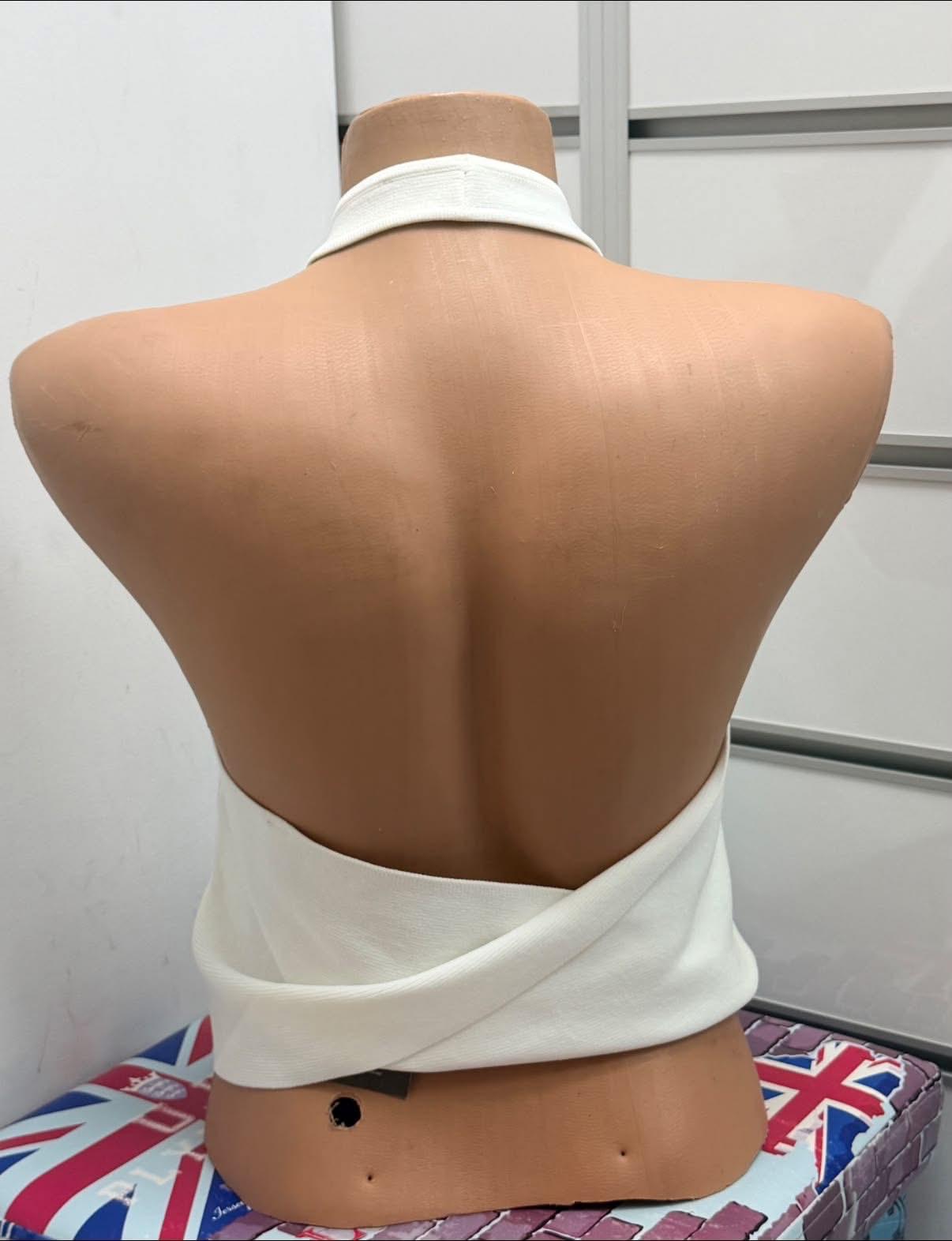 Top tricotat de vară cu spate răsucit Cotton On Body pentru femei