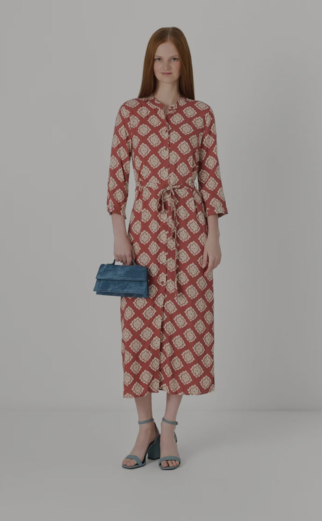 Rochie tip cămașă, cu mâneci 3/4 Vero Moda pentru femei