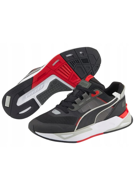 Sneakers Puma Performance Negri Unisex cu Accente Roșii și Gri
