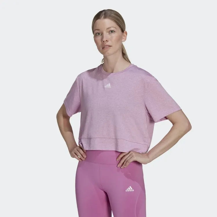 Tricou Adidas Crop Roz-Lila Femei