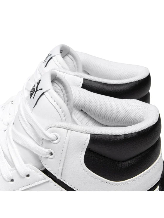 Puma Sneakers Înalți Unisex Alb-Negru cu Detalii Aurii – Pantofi Sport Casual