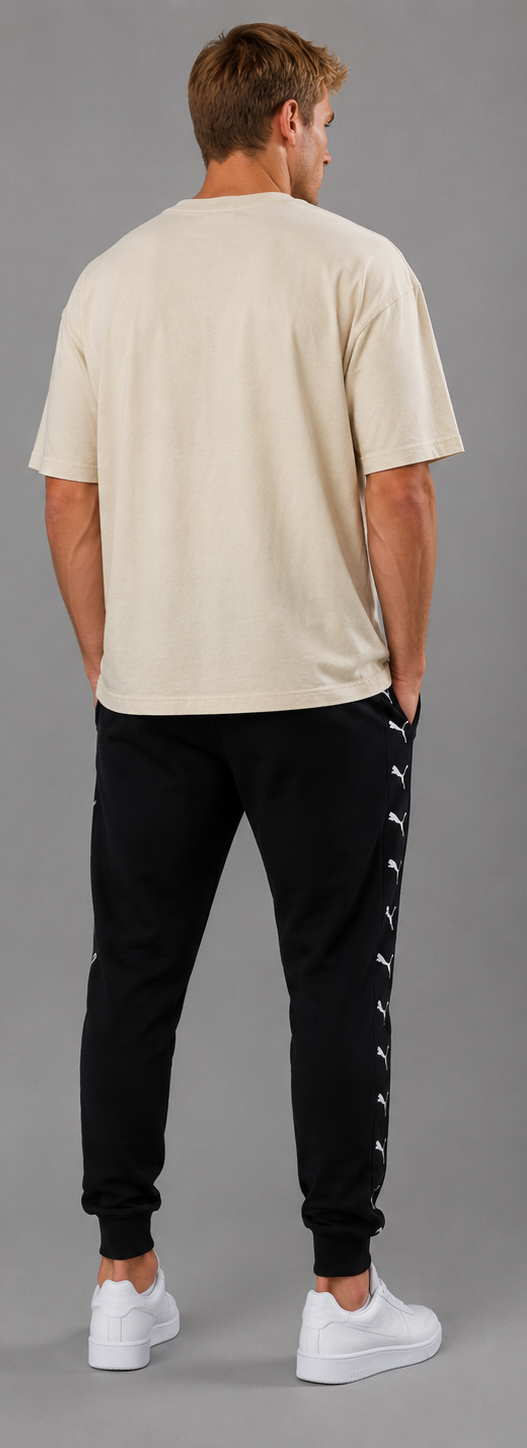 Tricou Reebok Oversized Crem Bărbați