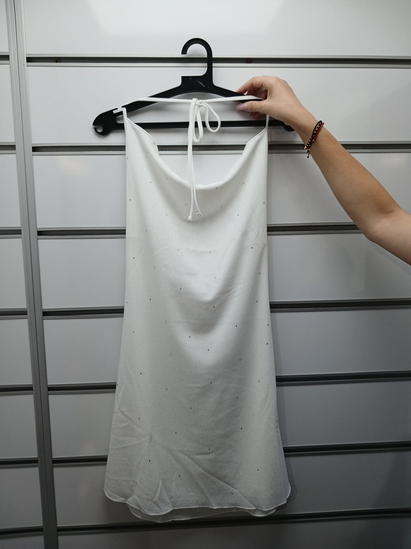 Rochie cu volane, mini Bershka pentru femei
