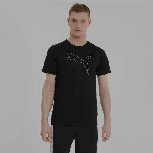 Tricou Puma Cat Outline Negru Bărbați