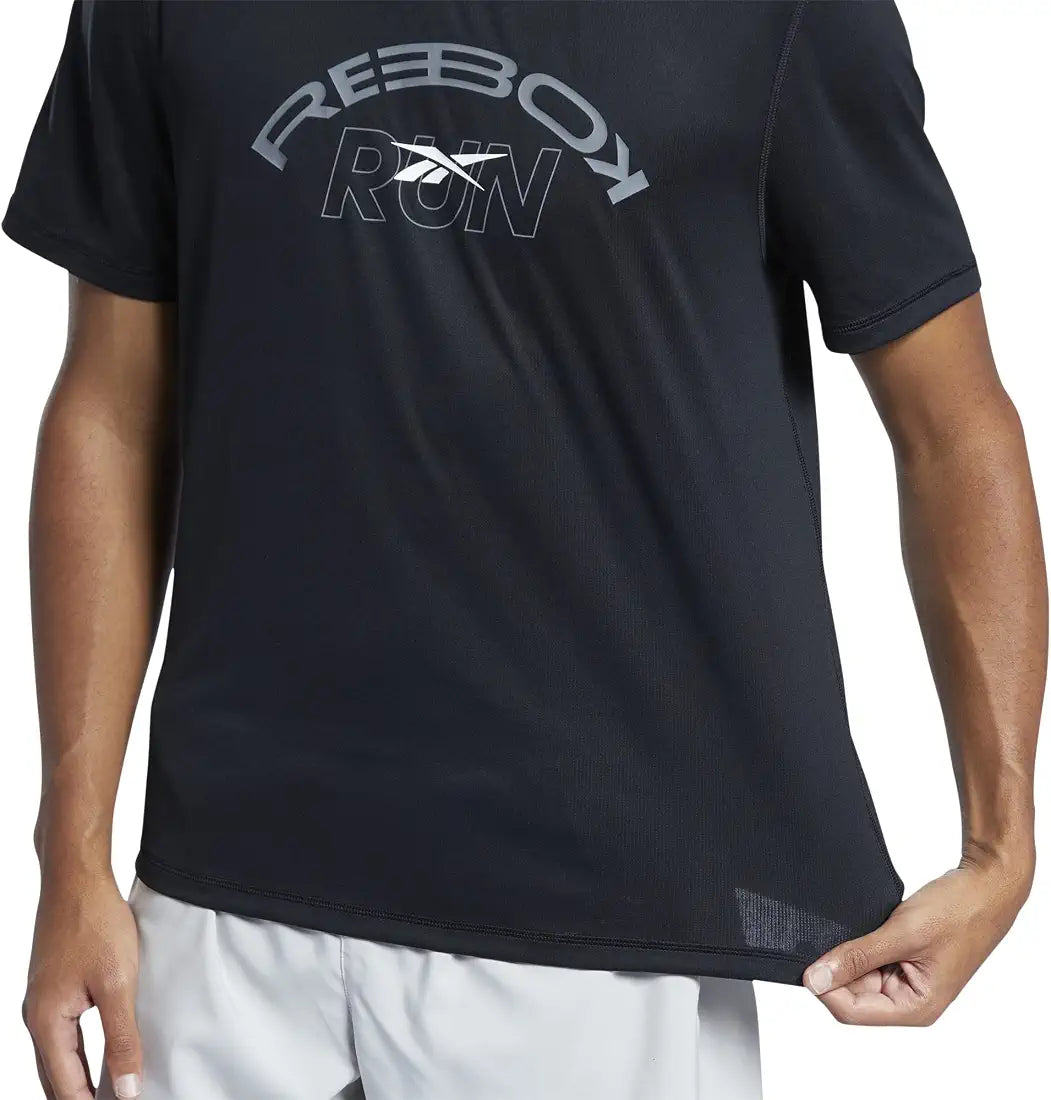 Tricou Reebok Run Bărbați Negru