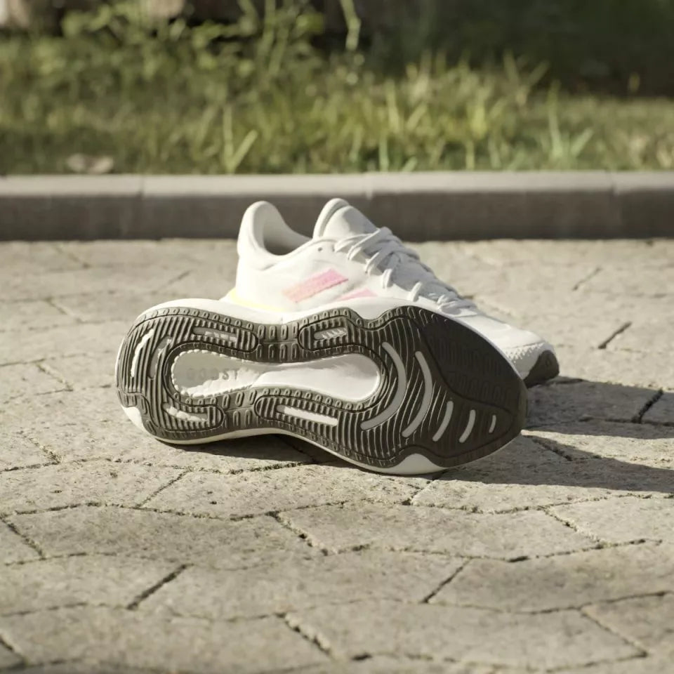 Adidas Supernova Prima – Pantofi Alergare Albi cu Roz și Verde Neon