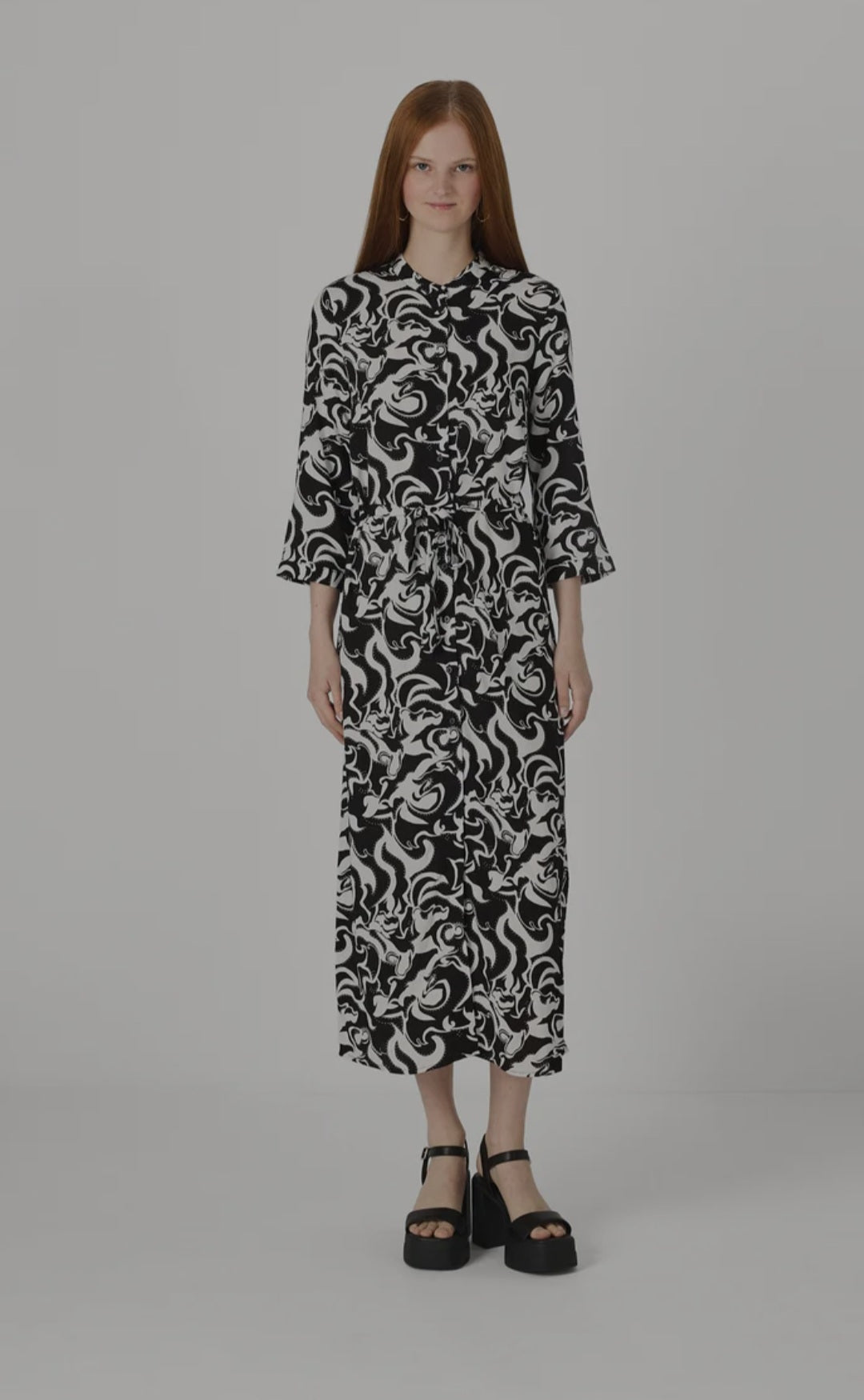 Rochie tip cămașă, cu mâneci 3/4 Vero Moda pentru femei