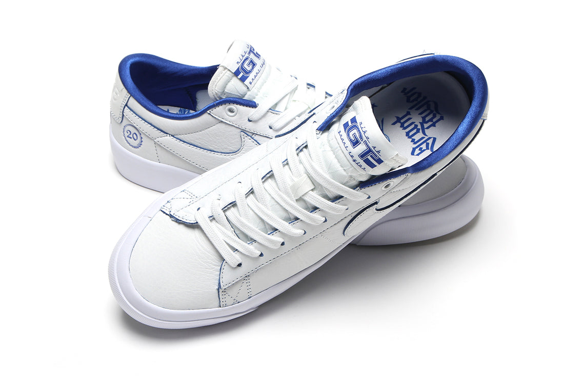 Sneakers Nike Blazer Low GT Alb-Albastru Unisex din Piele Naturală