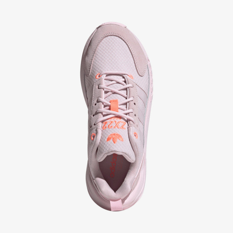 Adidas ZX 22 Boost – Sneakers Roz cu Accente Portocalii