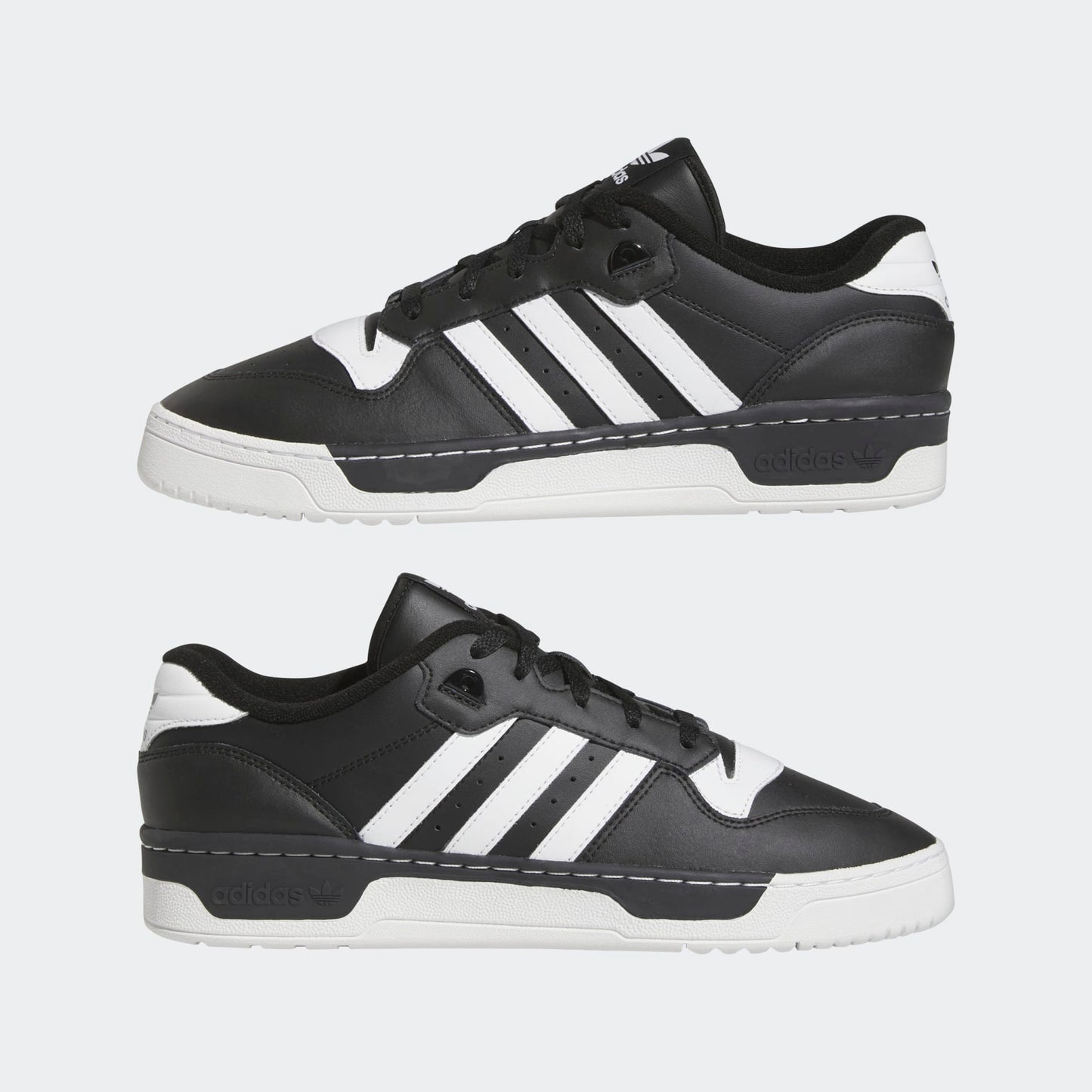 Adidas Originals Sneakers Unisex Negru/Alb din Piele Naturală și Material Sintetic