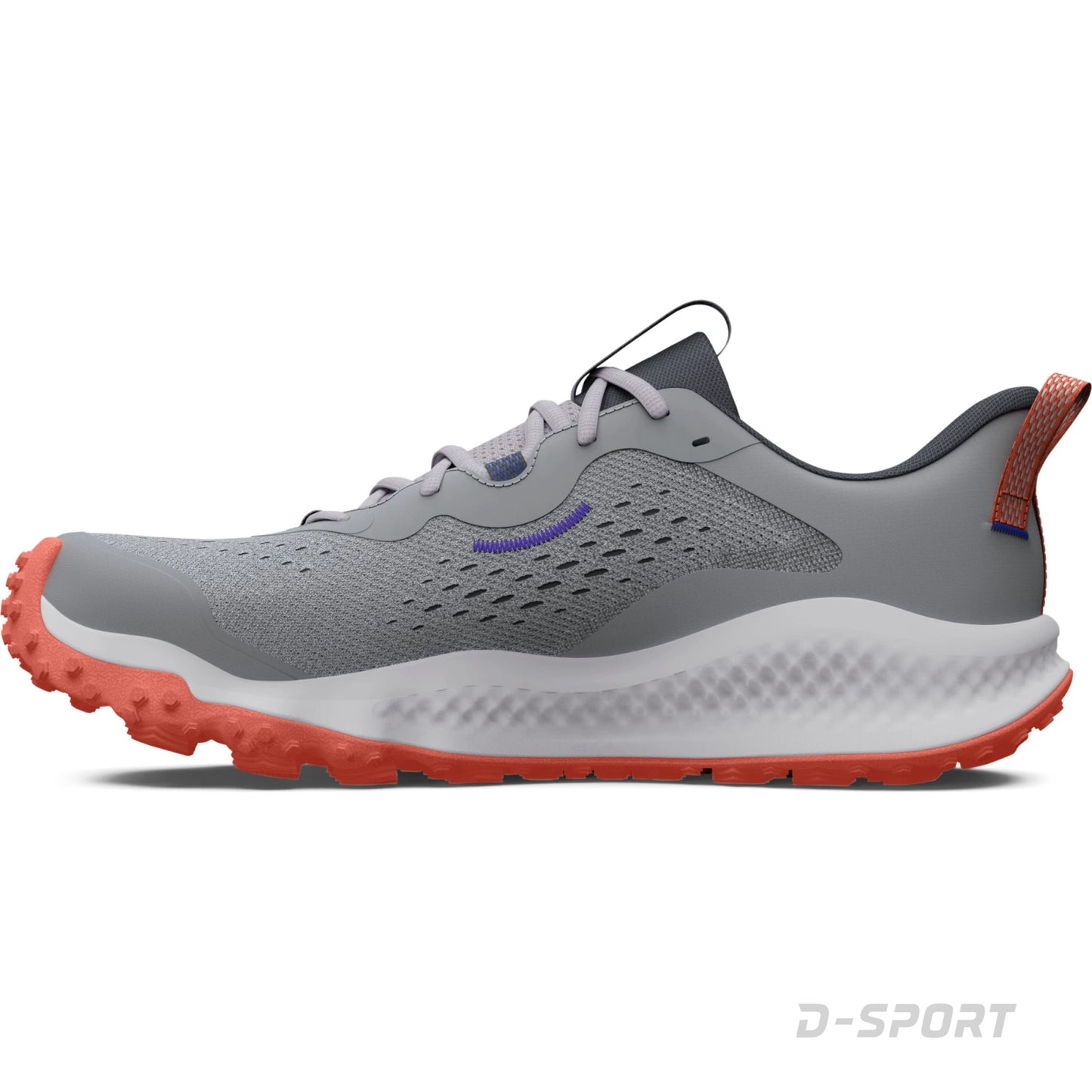 Under Armour Charged Sneakers Unisex Gri cu Talpă Portocalie – Pantofi Sport