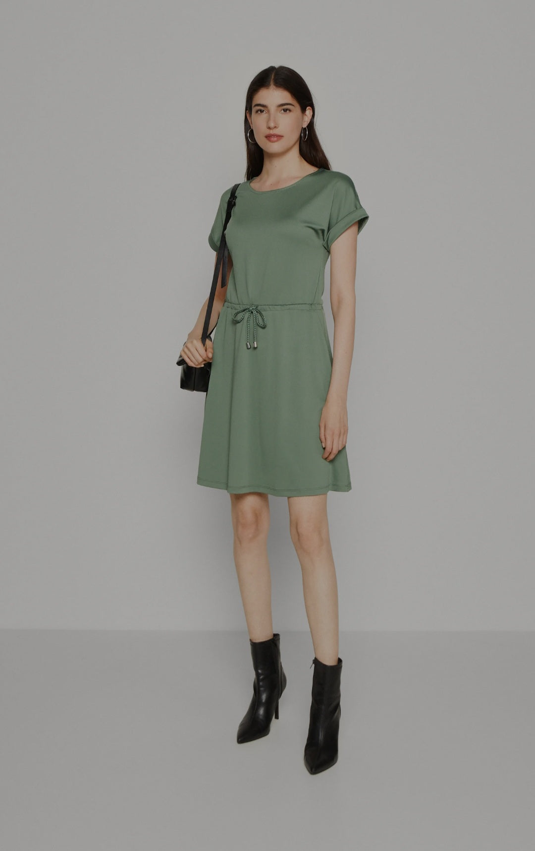 Rochie mini cu mâneci integrate și curea împletită Anna Field pentru femei, verde