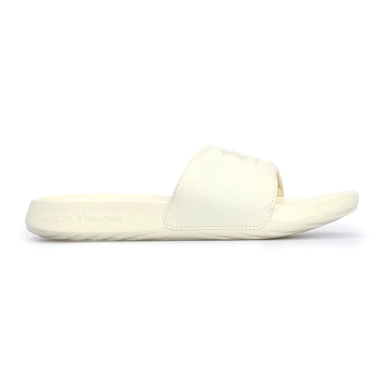 Papuci Under Armour Ansa Fix Damă, Crem/Ivory, Logo Tonal