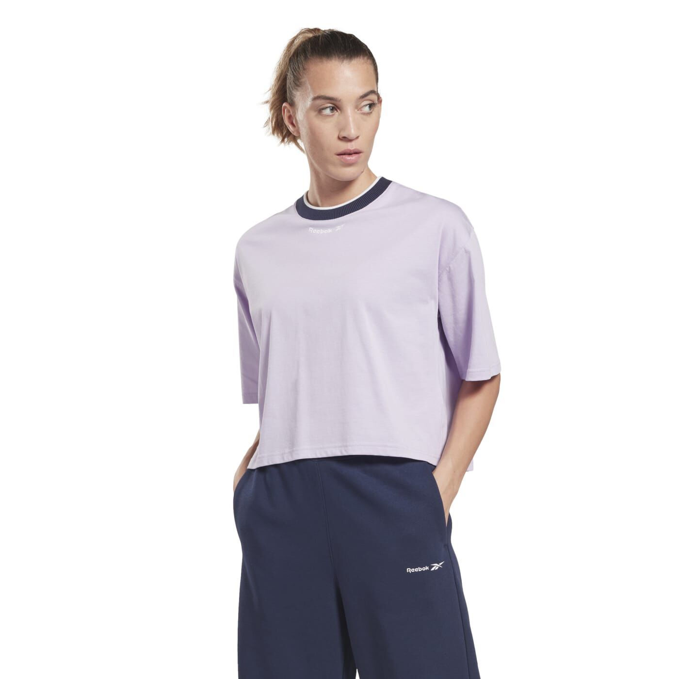 Tricou Reebok Crop Lila Femei