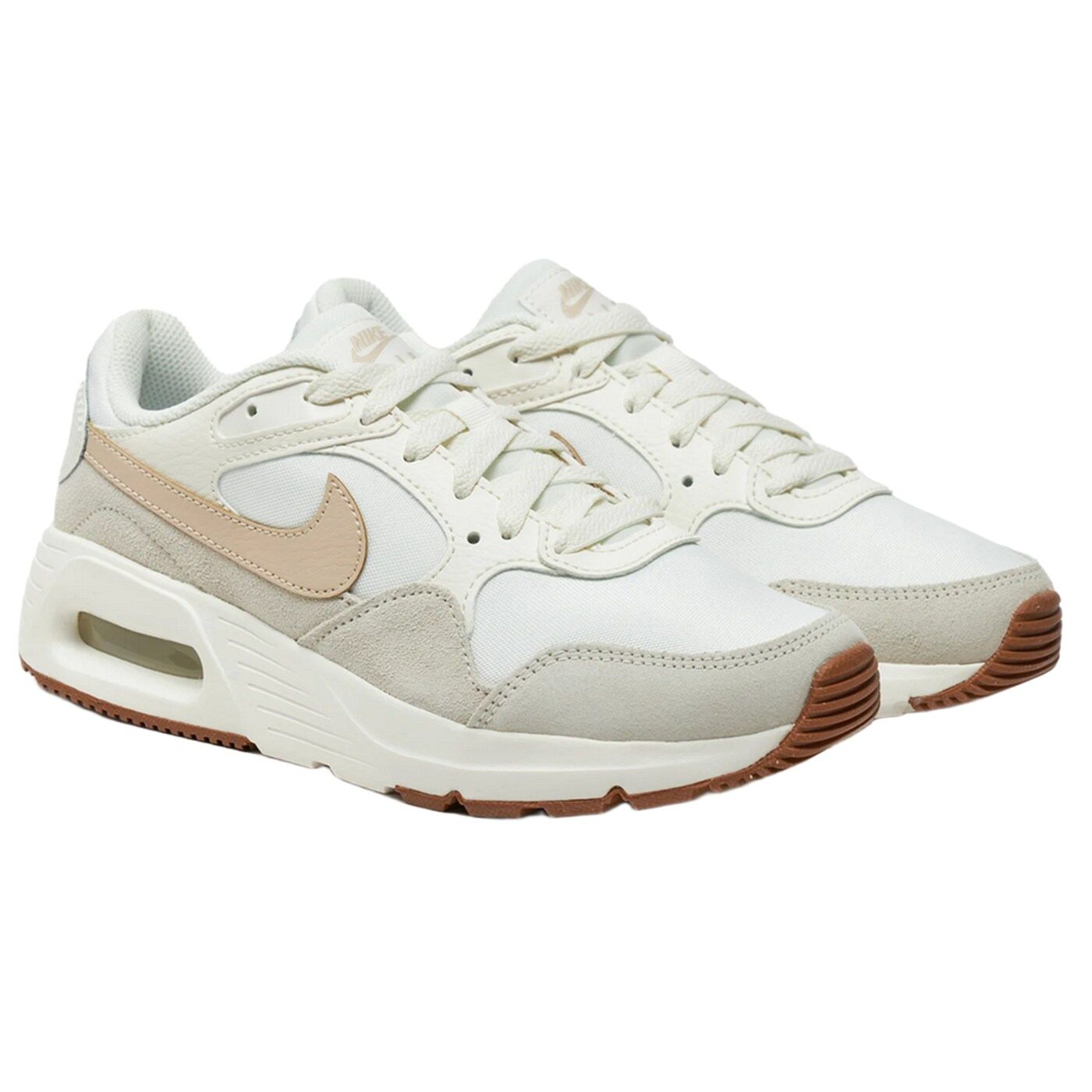 Pantofi Sport Nike Air Max SC Unisex – Bej, Crem și Gri Deschis, Piele Naturală și Material Sintetic