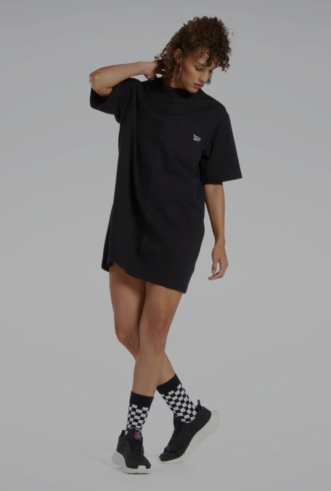 Rochie Tricou Reebok Classics Neagră Damă