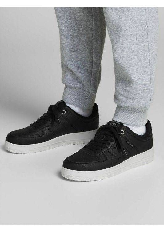 Jack & Jones Sneakers Negri cu Talpă Albă – Pantofi Casual