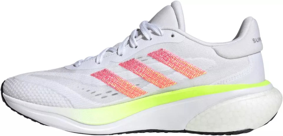 Adidas Supernova Prima – Pantofi Alergare Albi cu Roz și Verde Neon