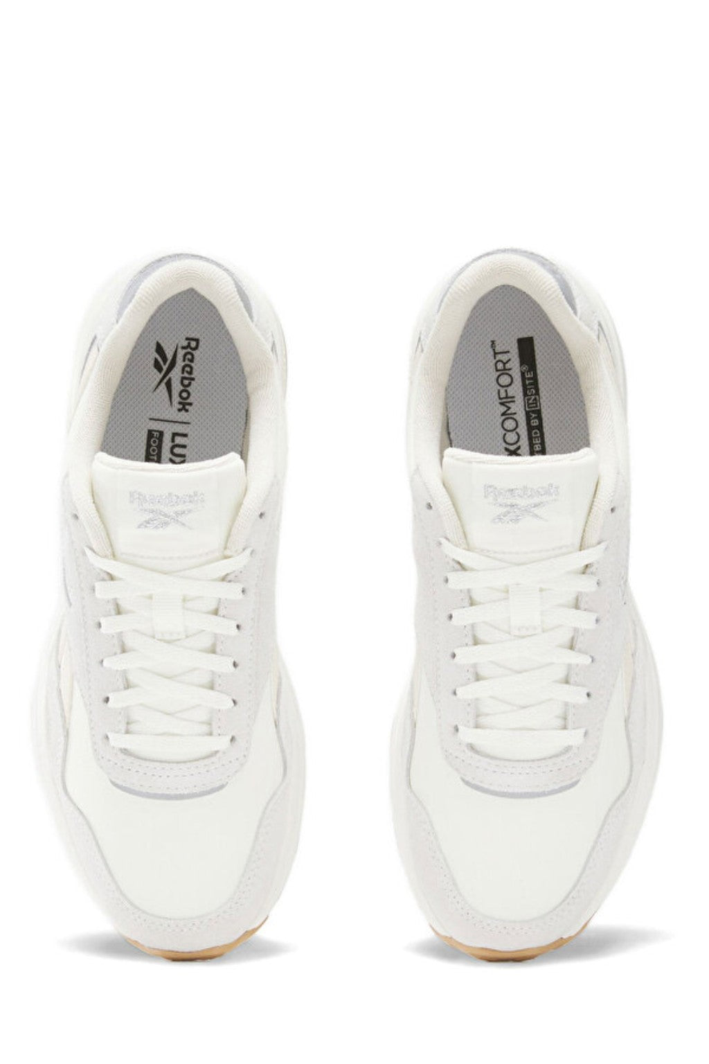 Reebok Sneakers Unisex Crem din Piele Naturală și Material Sintetic – Talpă Gum
