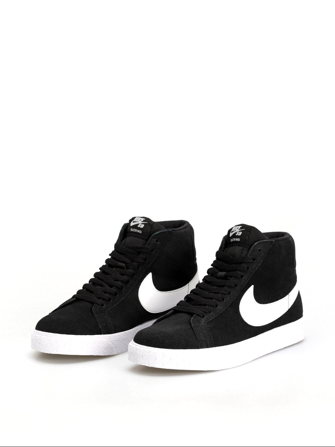 Nike SB Blazer Mid – Sneakers Unisex din Piele Întoarsă Negru/Alb