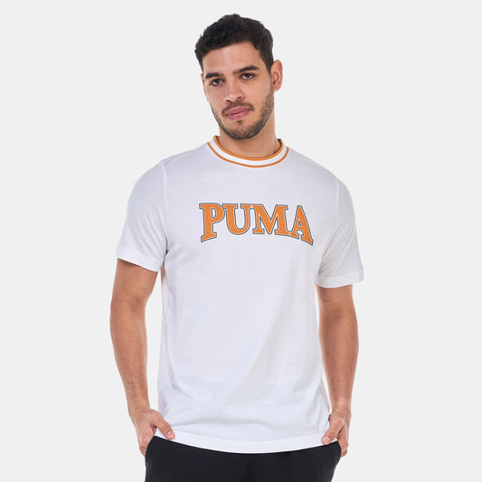 Tricou Puma Bărbați Alb cu Logo