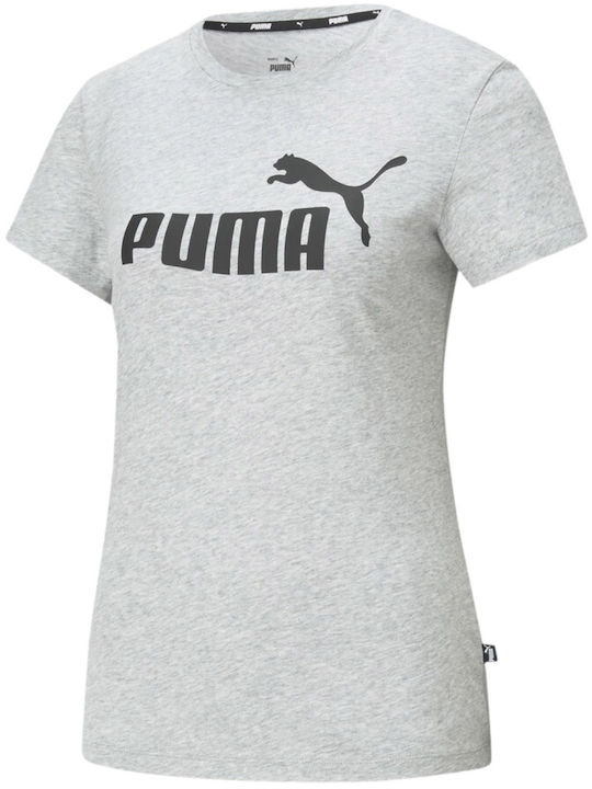 Tricou Puma Essentials Logo Gri Damă