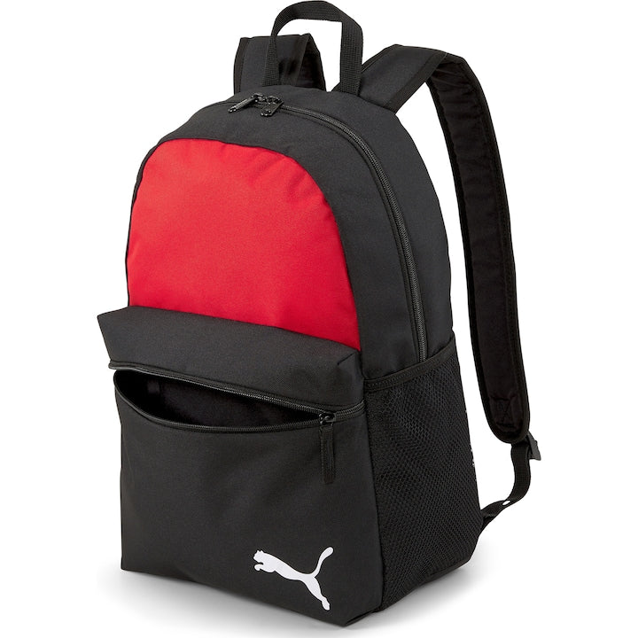 Rucsac Puma Unisex Negru cu Detalii Roșii, Buzunar Frontal și Bretele Ajustabile