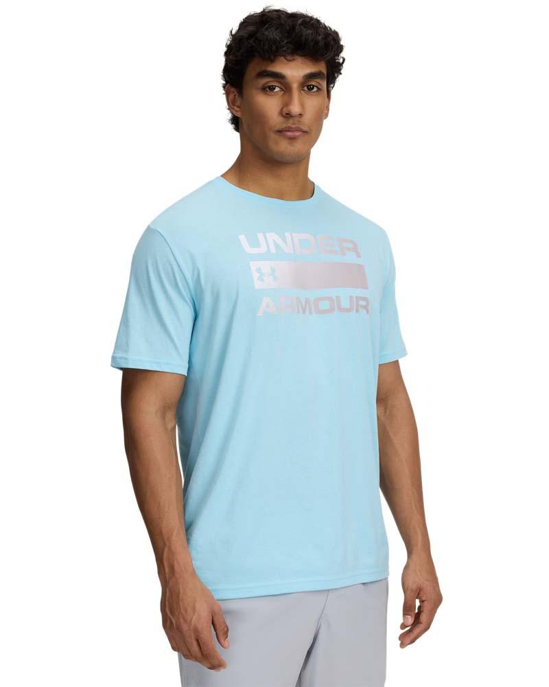 Tricou Under Armour Bărbați Albastru Deschis