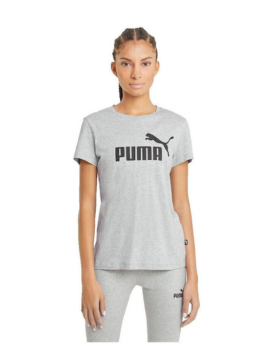Tricou Puma Essentials Logo Gri Damă