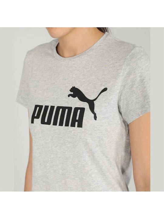 Tricou Puma Essentials Logo Gri Damă