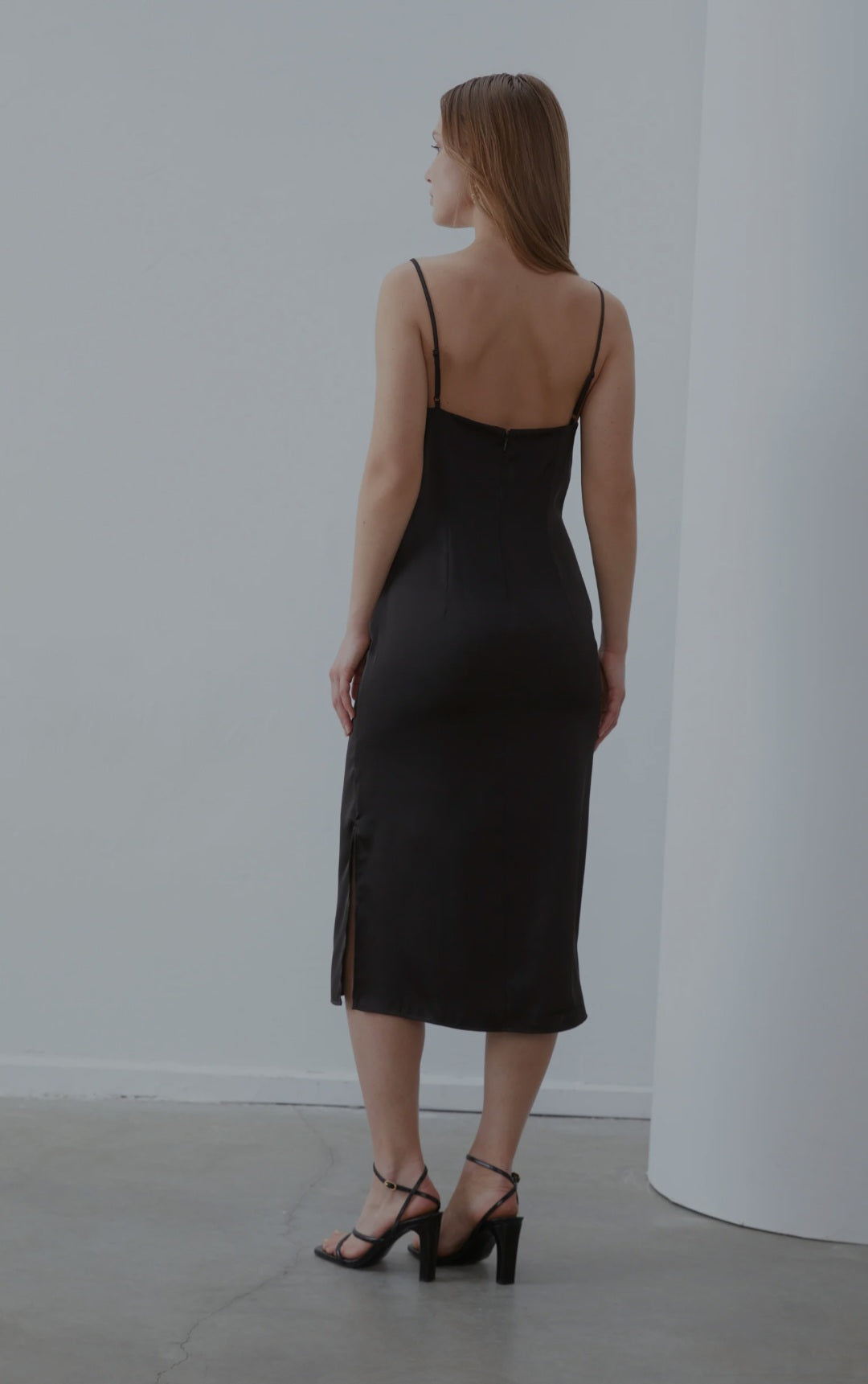Rochie din satin cu bretele Anna Field pentru femei