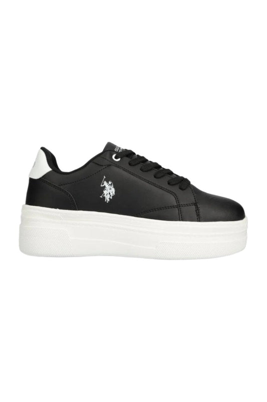 Sneakers U.S. Polo Assn. Platform Negri Damă cu Talpă Albă